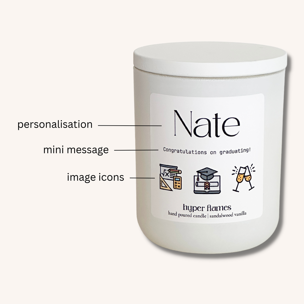 Personalised Candles Custom Fragrance Candles Create Now HYPER FLAMES