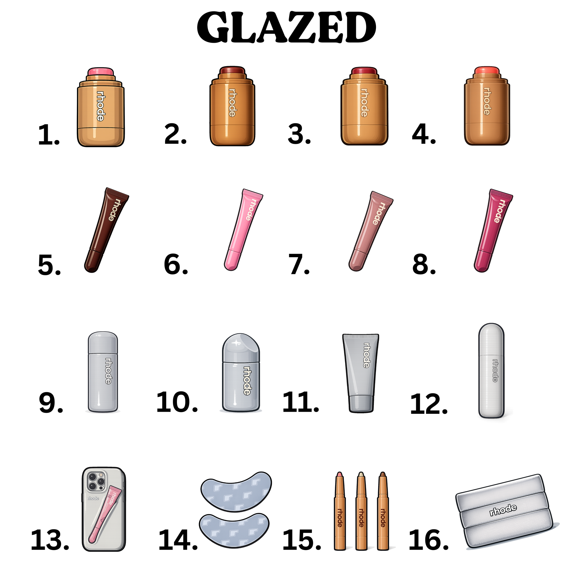 Logo Glazed Glass Straw Cup