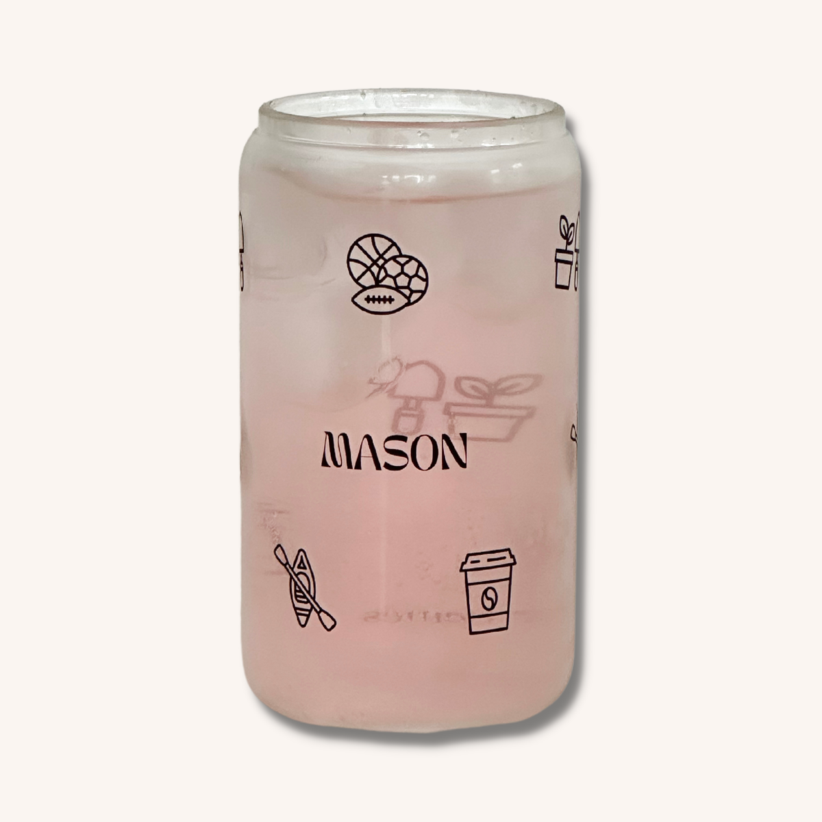 PERSONALISED GLASS CUPS – HYPER FLAMES