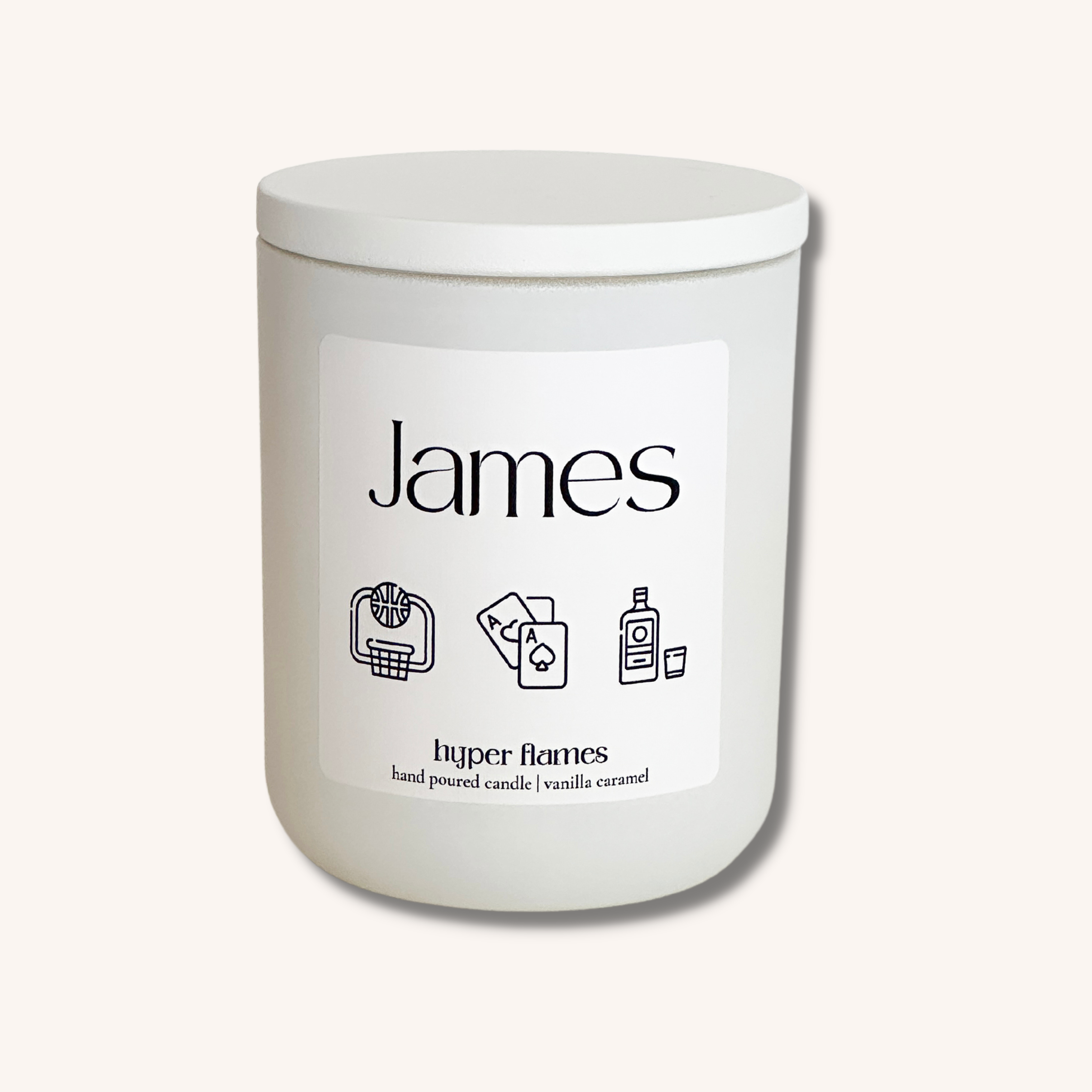 Personalised Icon Name Candle